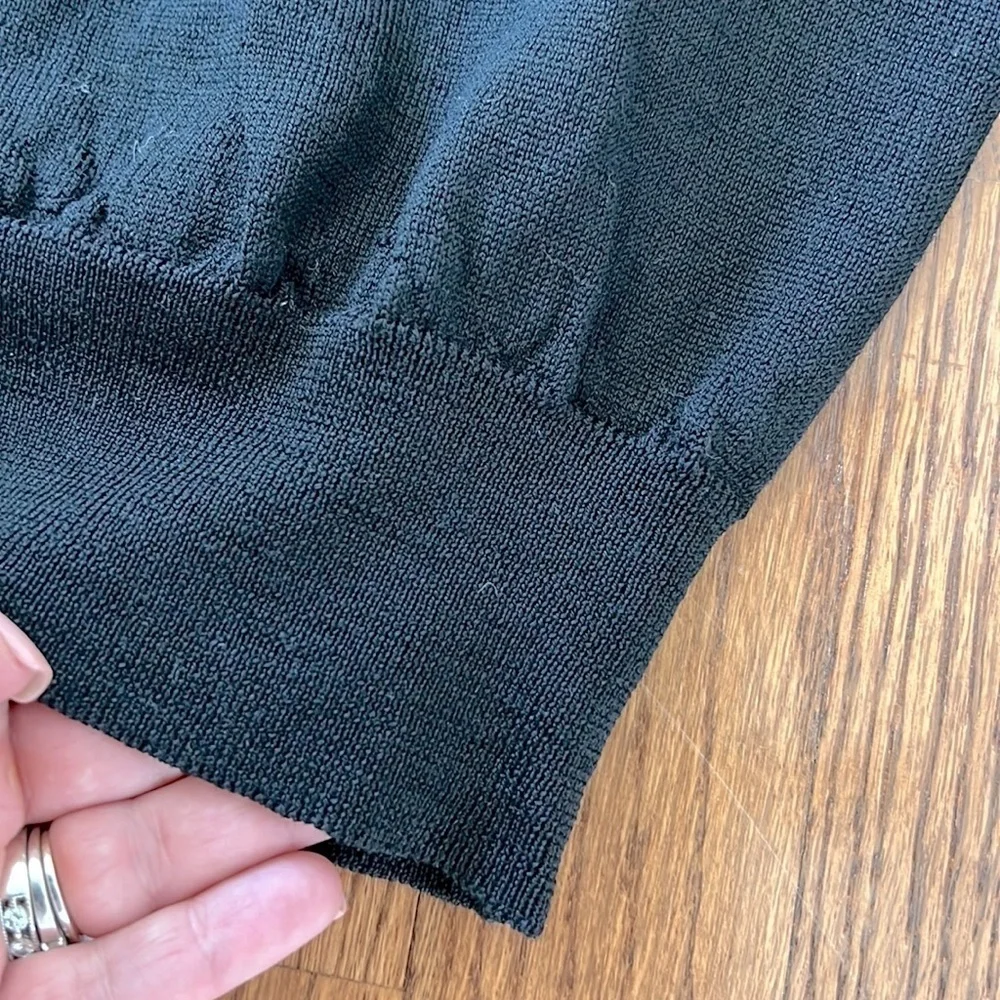 Ermenegildo Zegna Black Sweater size 52V Large